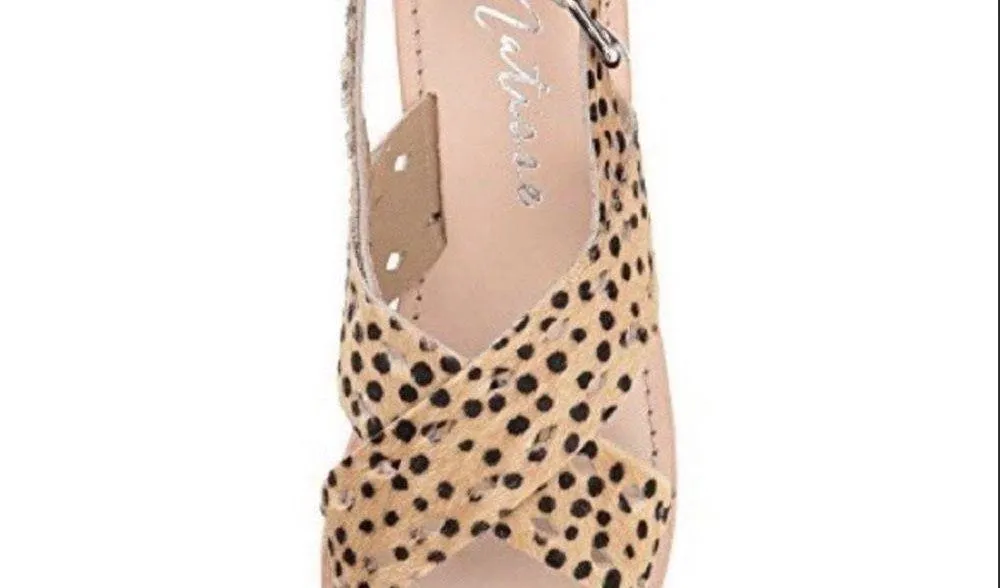 Matisse Whistler leopard Criss Cross Sandals 10 - Image 2