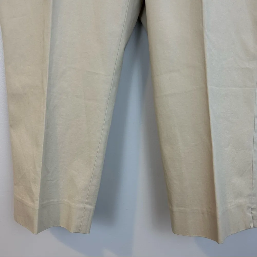 NWOT Talbots Beige Curvy Fit CropCap ri Trouser Pants Size 10 Petite - Image 11