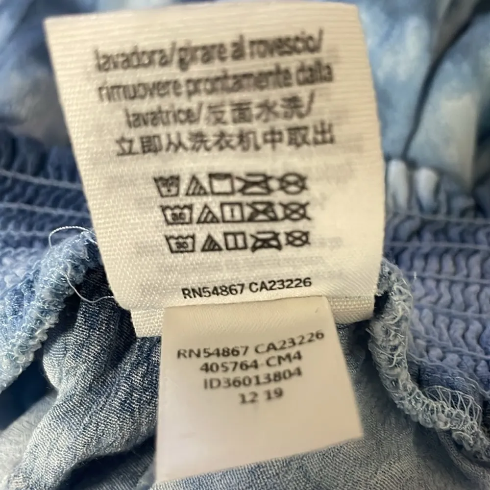 PINK Victoria’s Secret Blue Tie Dyed Elastic Waist Lightweight Shorts Size XS - Image 7