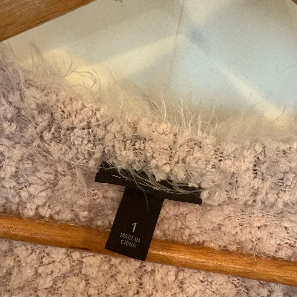 Torrid‎ Pale Pink Eyelash Cardigan Size 1 - Image 6