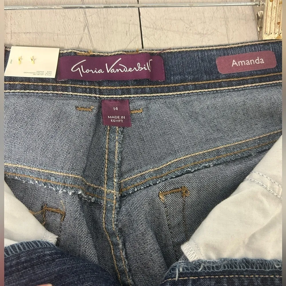 NWT Gloria Vanderbilt Amanda Jean - Size 14 Stretch Average - Image 3