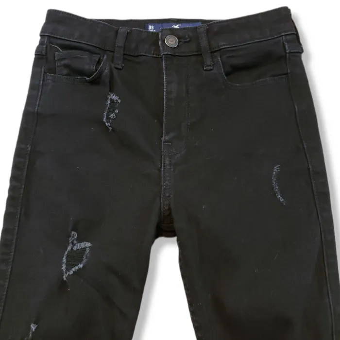 Hollister Jeans Size 0S High Rise Super Skinny Jeans Hollister Classic Stretch Women's Black Denim  - Image 4