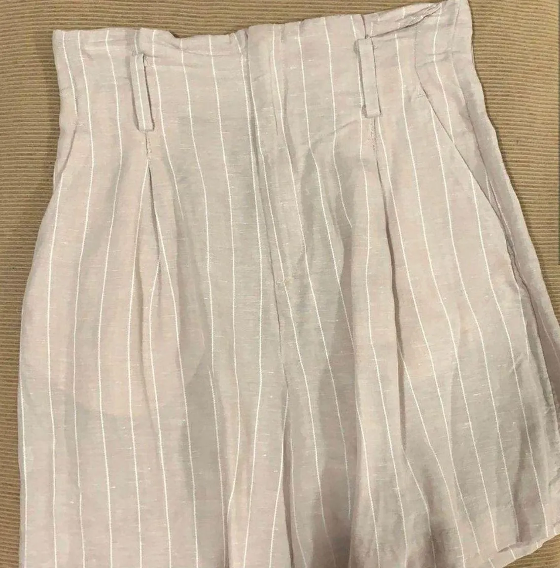 H&M Striped Linen Blend Shorts - Image 2