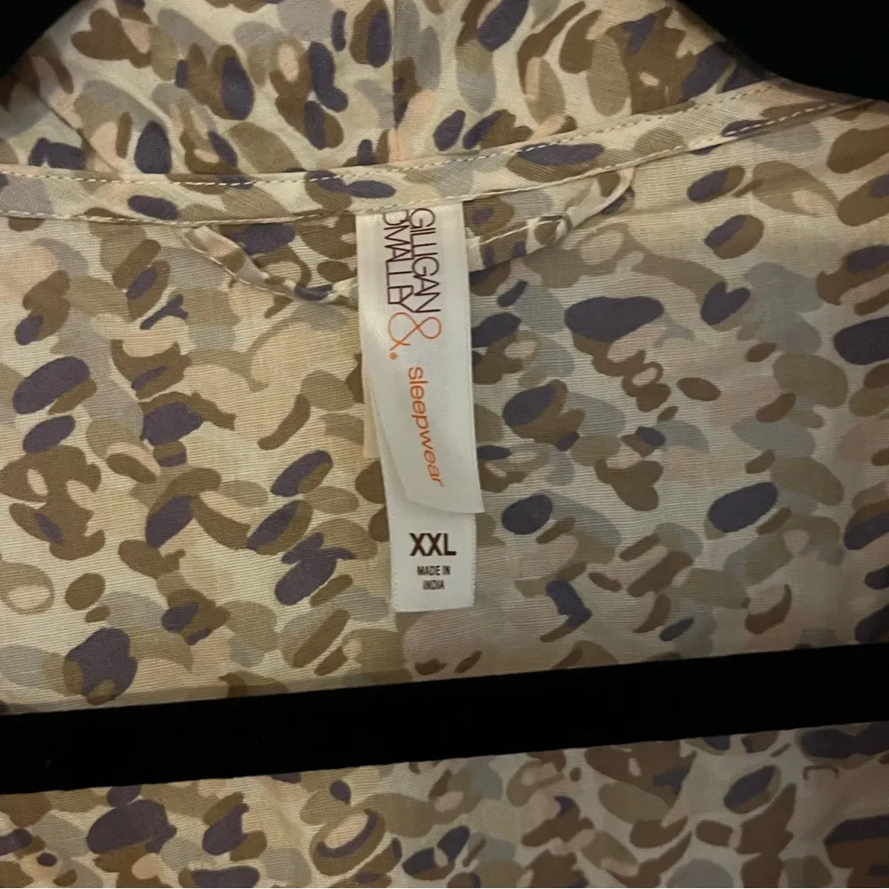 Gilligan & O'Malley Women's Night Gown and Robe Set Size XXL Tan - Image 11