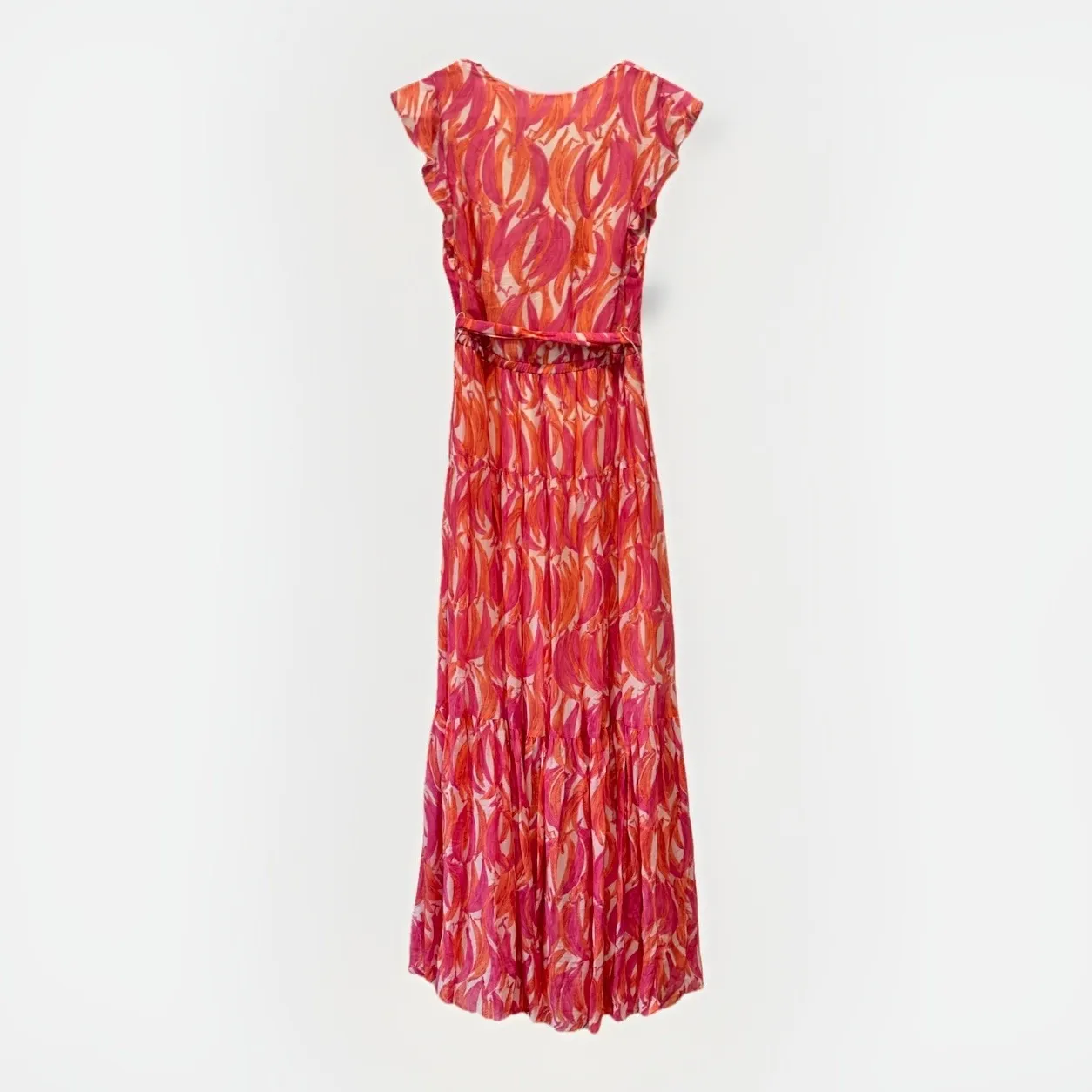NEW $188‎ Maeve Banana Grove Dress Long Chiffon Romantic Summer Maxi Dress Sz 4 - Image 9