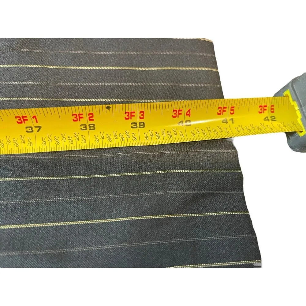 Taylor B.Moss VTG Black Olive Pin Striped Y2K 90s Office Dress Pants NWT 4 - Image 12