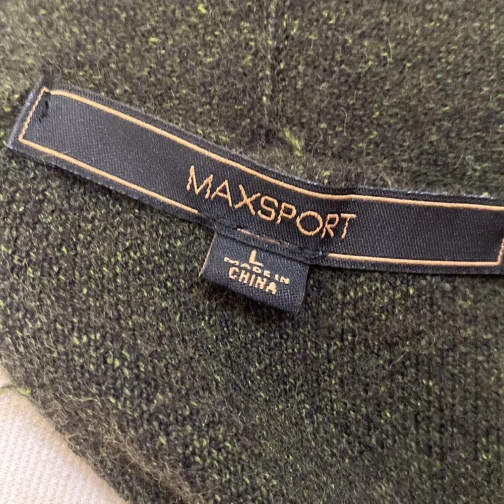 Moss green open Duster cardigan sweater coat Size L - Image 4