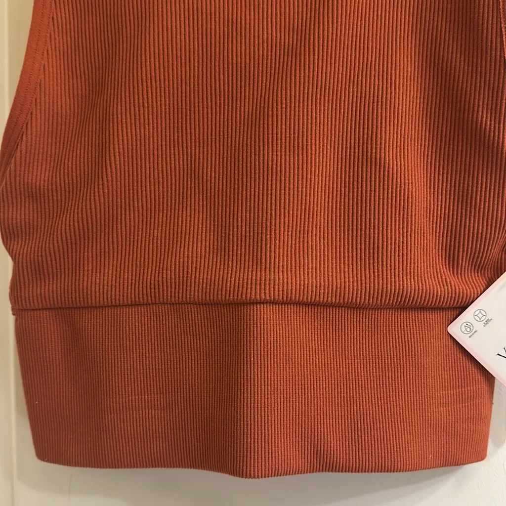 Victoria’s Secret Longline Seamless Sports Bra NEW Burnt Orange XS - Image 5