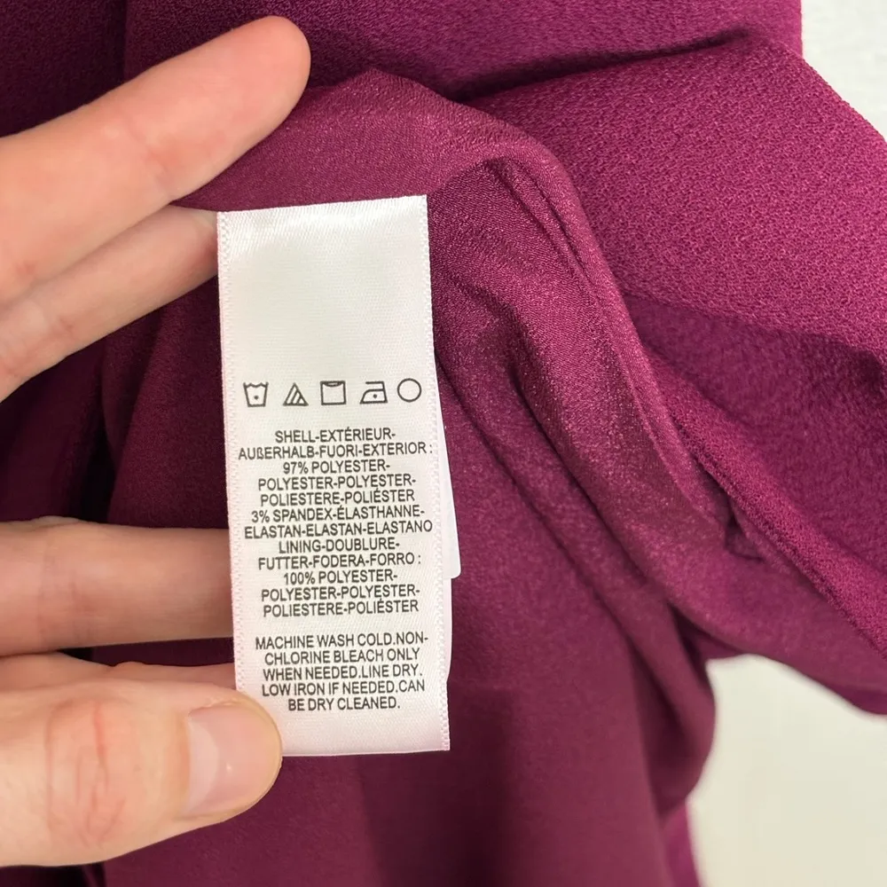 NWT Dress the Population Catalina Dress in Dark Magenta - Size M - Image 9