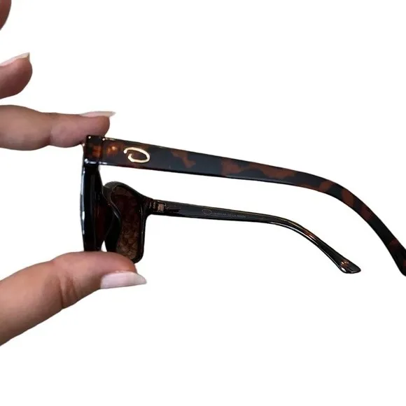 Oscar De La Renta Women's Tortoise Shell Sunglasses Black Brown Classic Everyday - Image 2