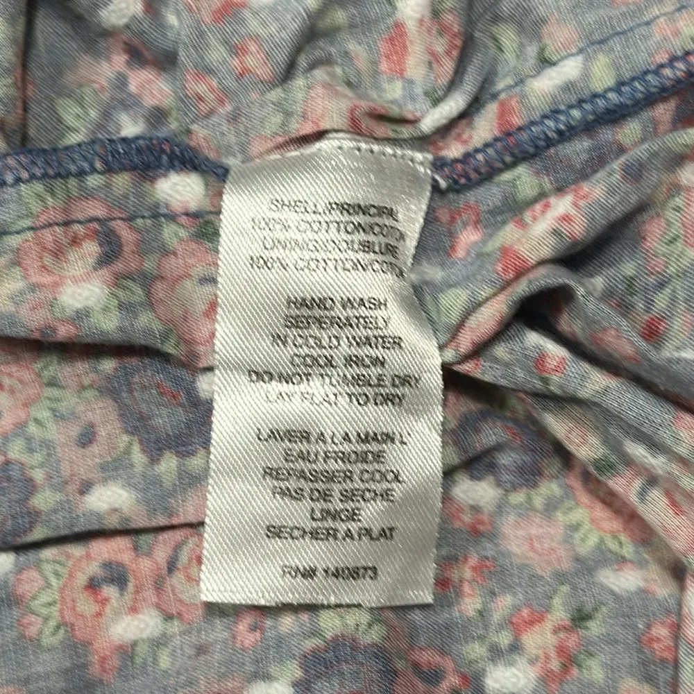 LoveShackFancy Caressa Purple Smocked Floral Print Maxi Dress Sz S - Image 9