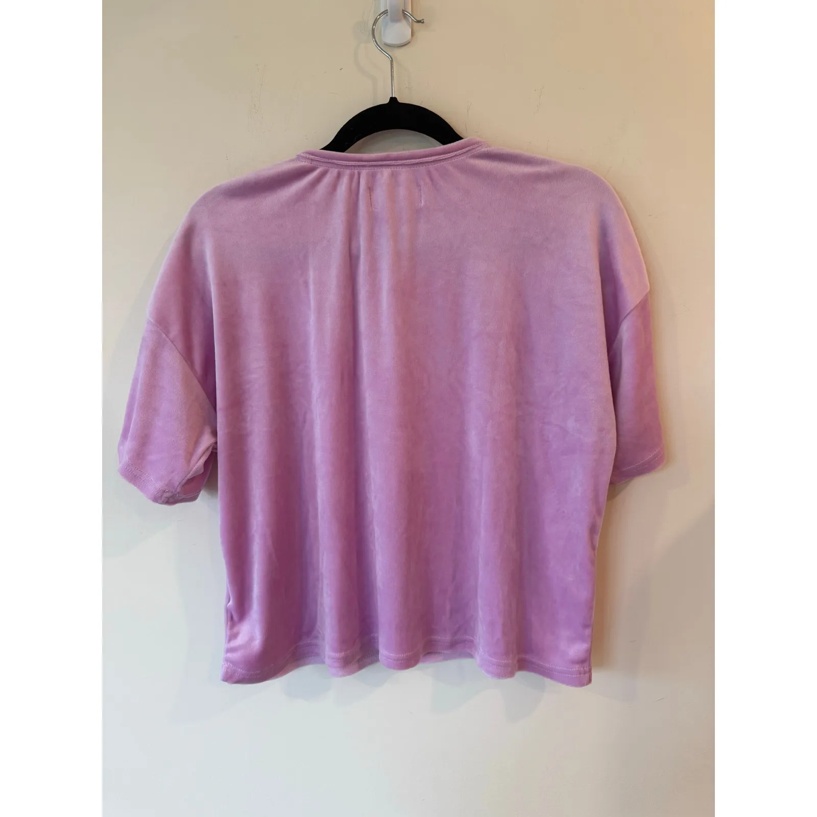 Juicy Couture Pink Velour Matching Set Size Large Bejeweled Lounge top & shorts - Image 3