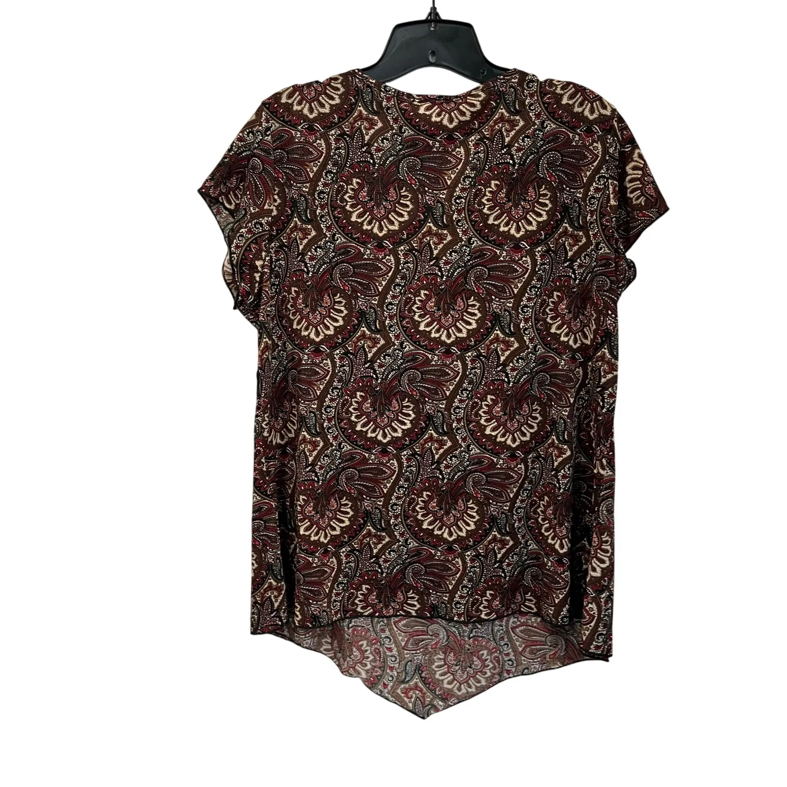 Y2K Julie’s Closet Paisley Lace Waist Tunic Top Size 2X Boho Asymmetrical - Image 2