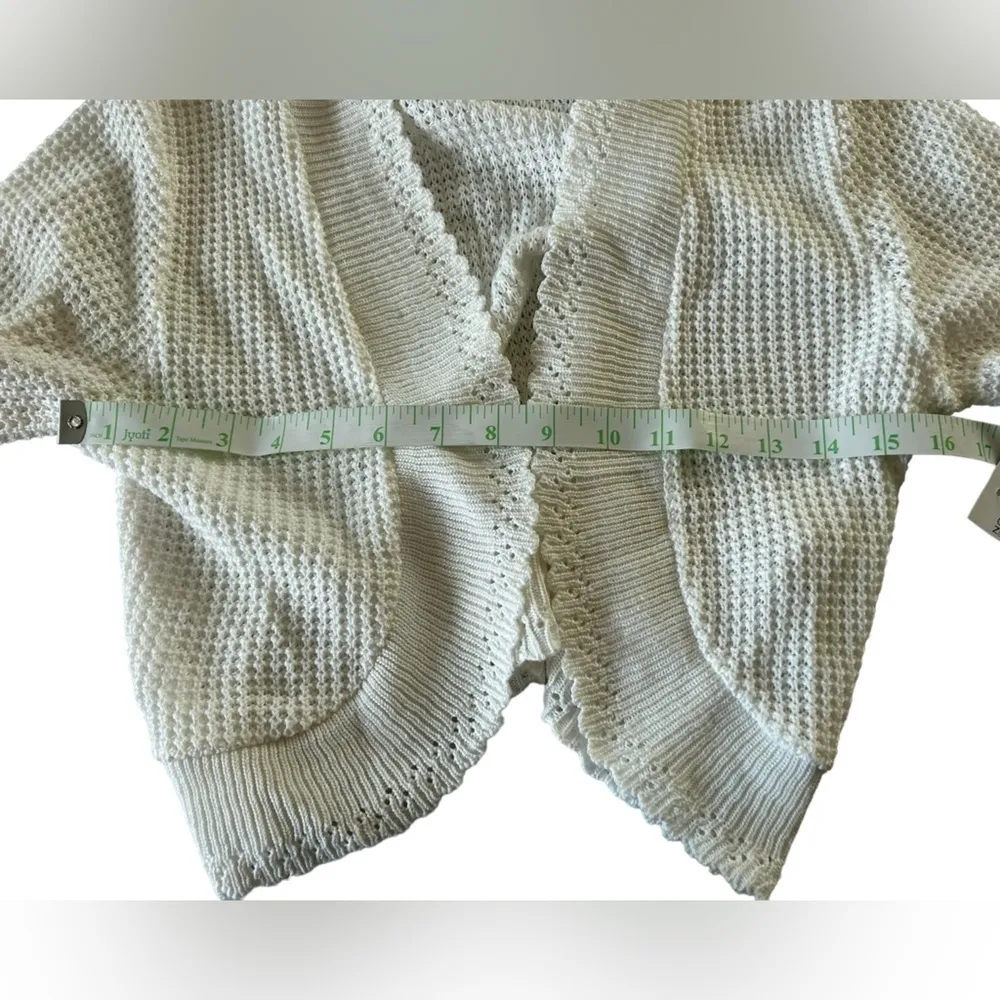 Notations petite medium open front shawl type sweater‎ - Image 6