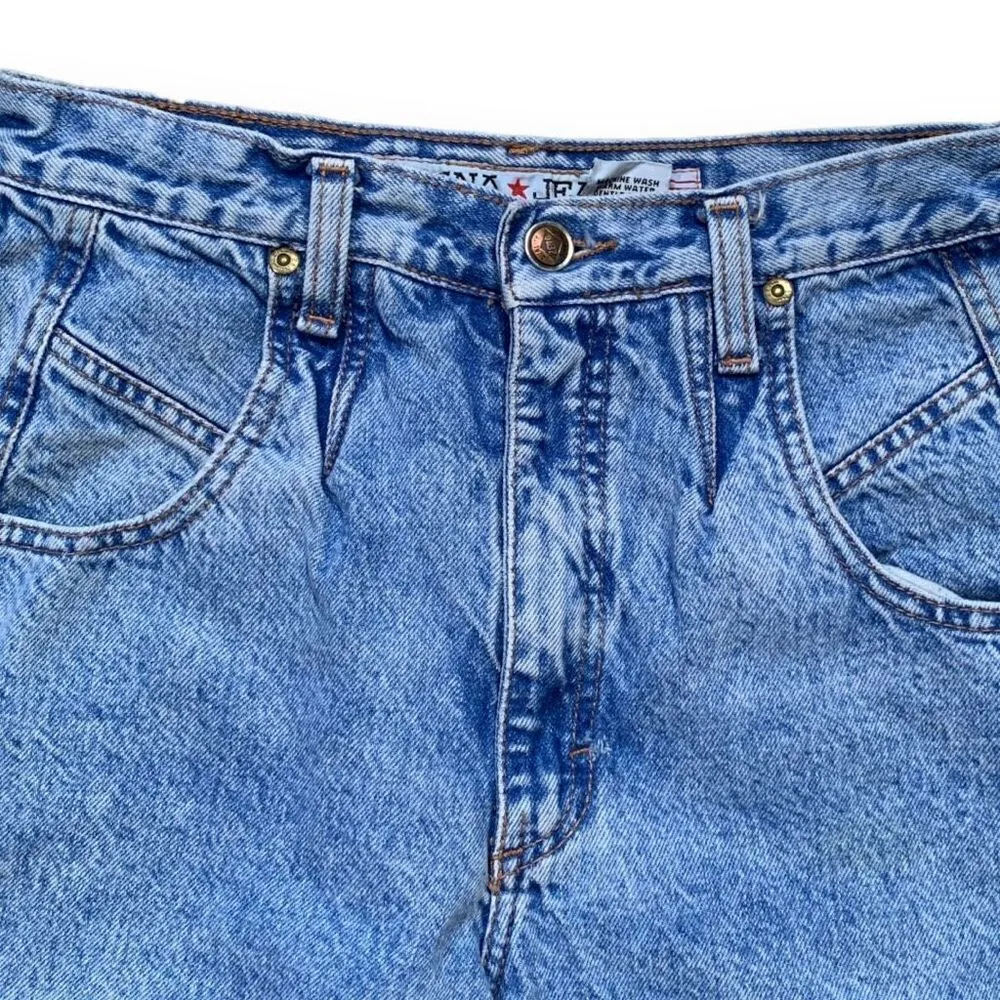 Vintage Zena Jeans High Waisted Relaxed Baggy Fit Medium Wash Mom Denim 90s Blue Size 26 - Image 4