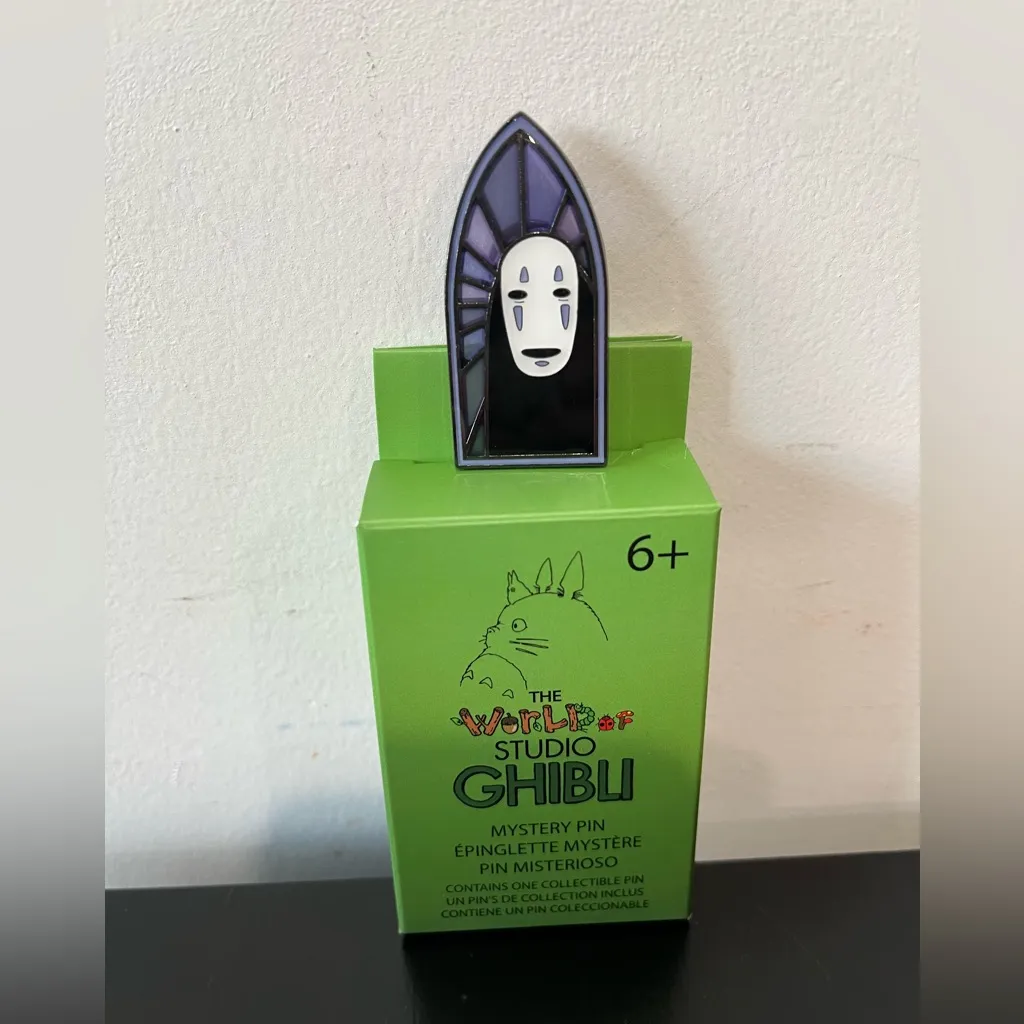 *Last one*Loungefly Studio Ghibli Stained Glass of Spirited Away No Face Pin - Image 2