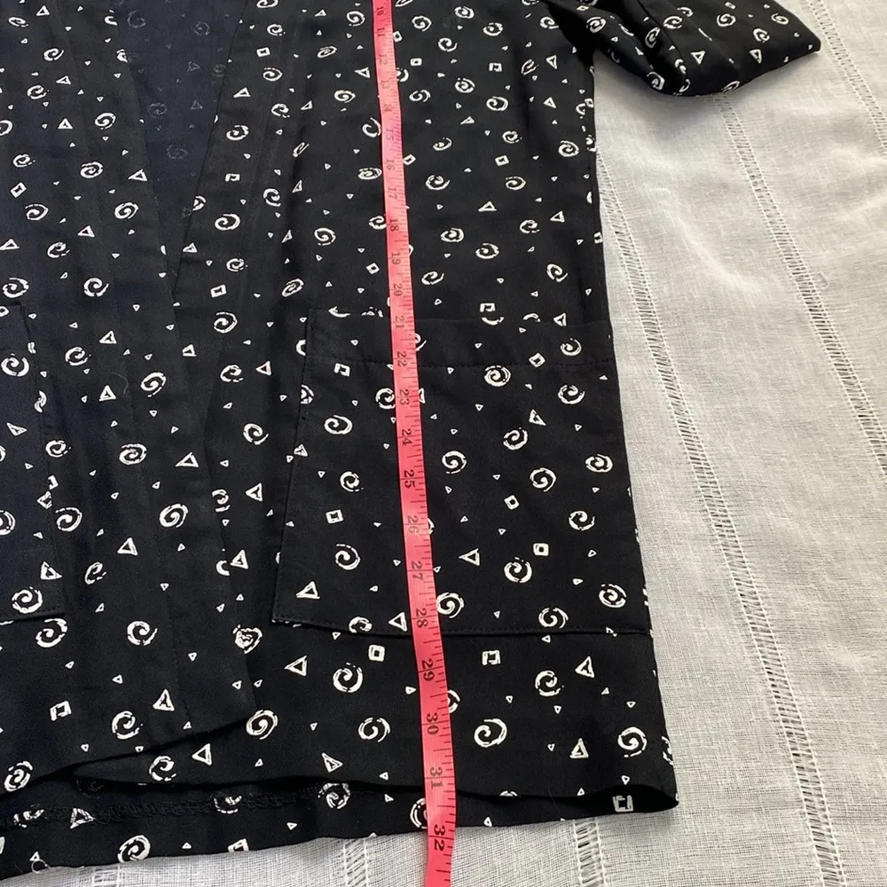 Breakin’ Loose 80s Black and Red Patterned Blazer Size M - Image 10