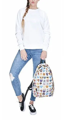 Emoji Backpack Set White - Image 2