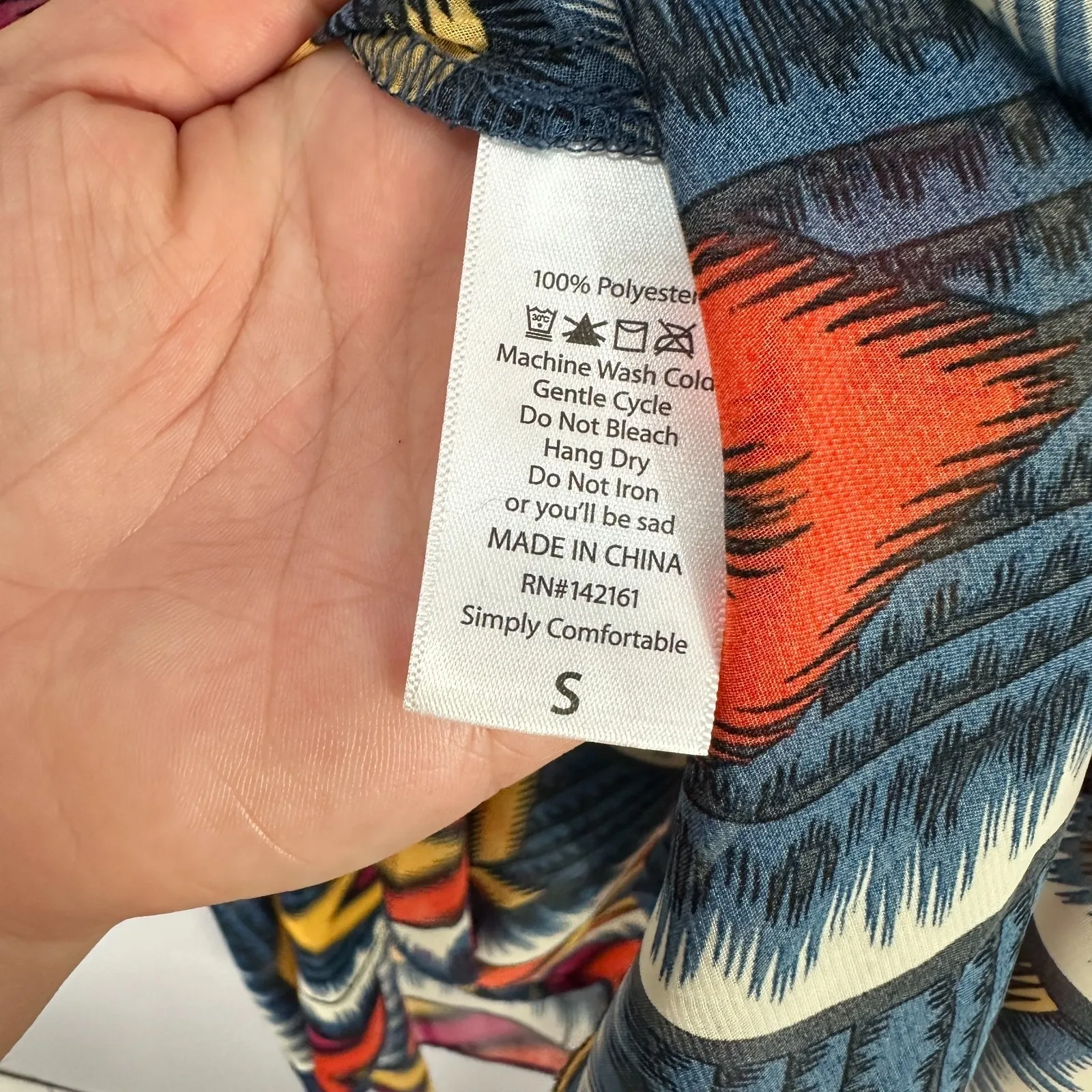 LuLaRoe Lindsay Kimono S Multicolor Geometric Sheer Boho Layering Cardigan - Image 4