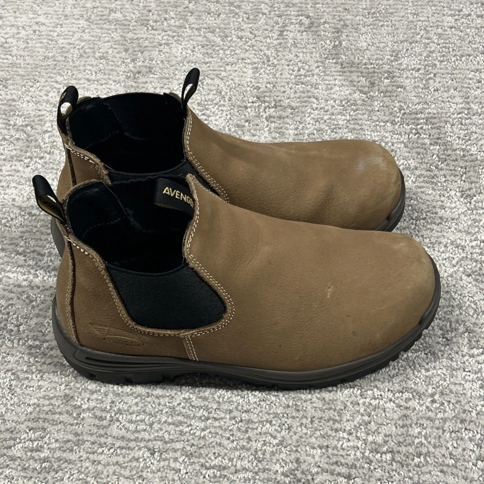 Avenger Foreman Romeo Boots Womens 7 Slip Resistant Composite Toe Brown Leather - Image 4