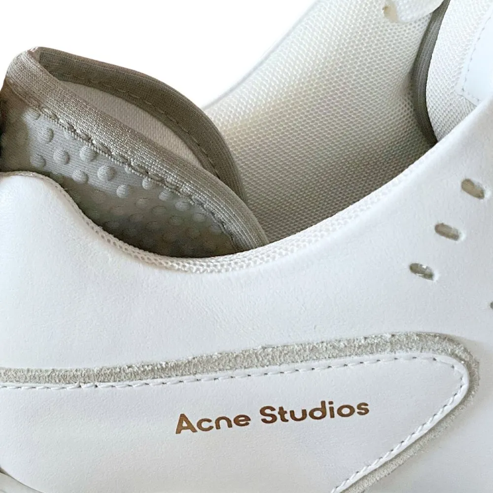 Women’s White Acne Studios Manhattan Sneakers New with Box EU 40 / US 10 - Image 12