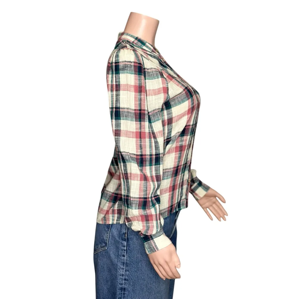 SÉZANE Doria Shirt, San Francisco Check, FR34/US2 - Image 9