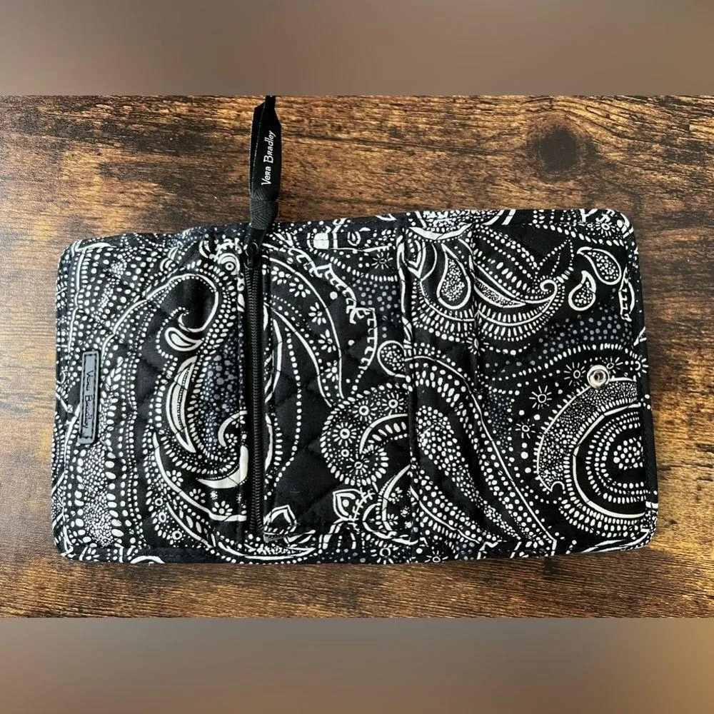 Vera Bradley | ladies Stellar Paisley RFID Euro trifold wallet. - Image 14