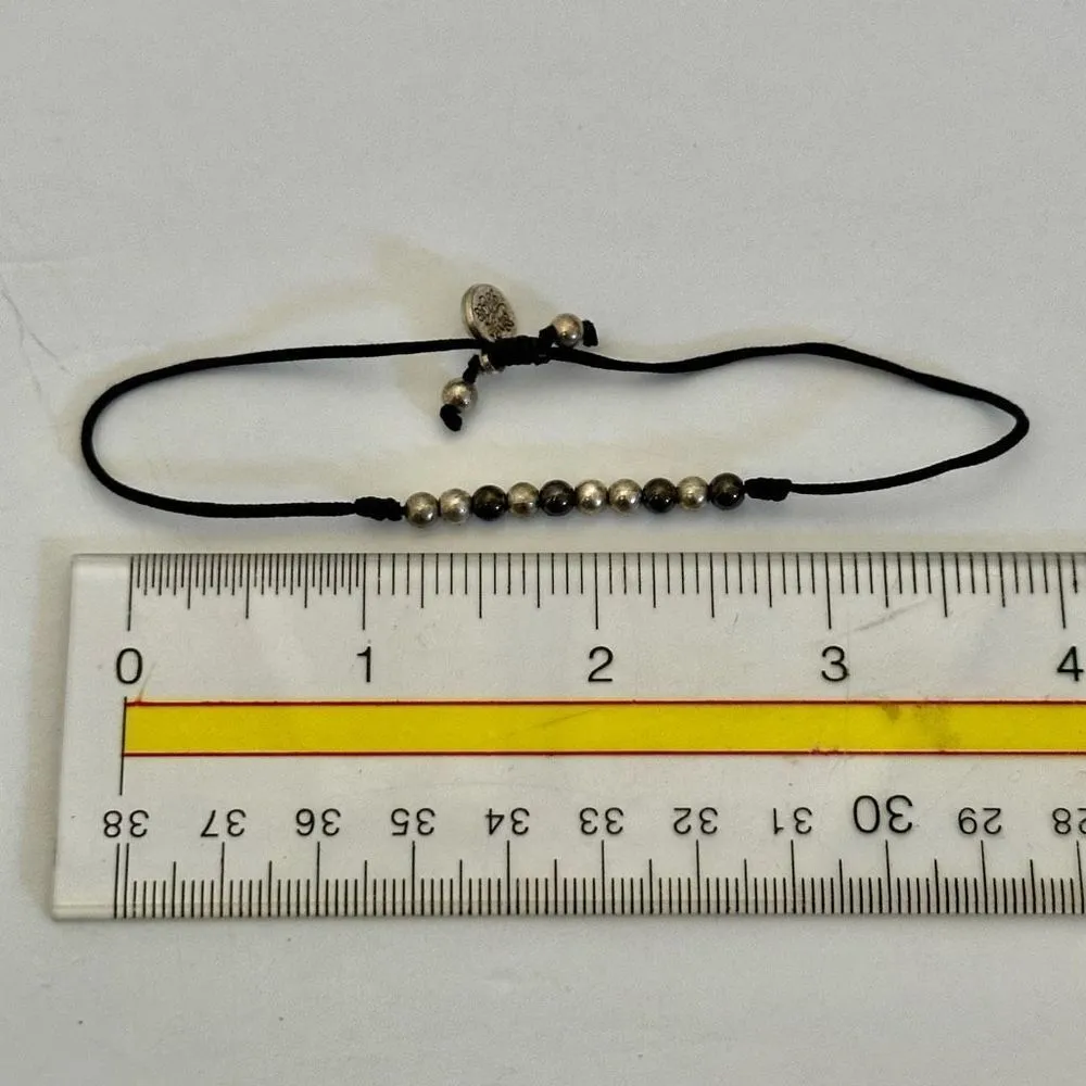 my saint my hero grey and silver adjustable bracelet Black - Image 5