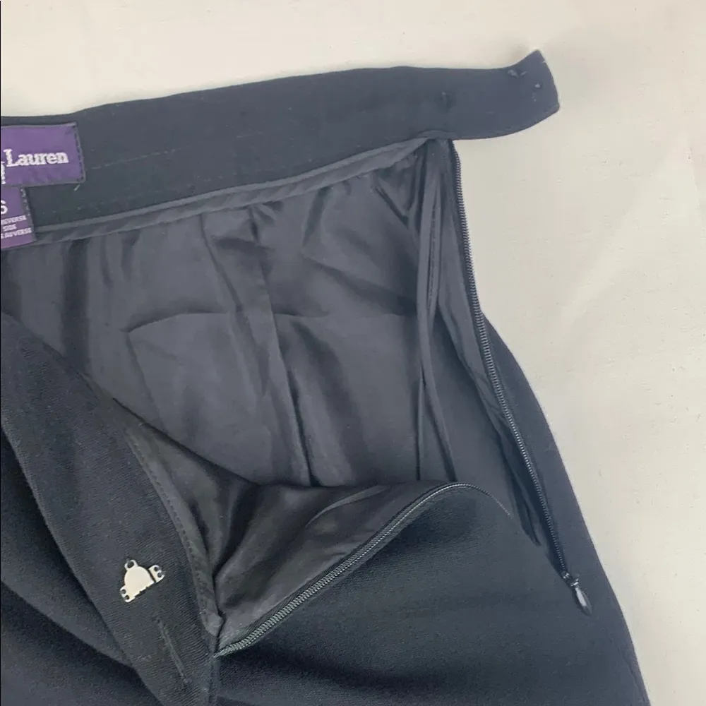 Ralph Lauren women's size 6 small purple label black wool pencil skirt straight - Image 10