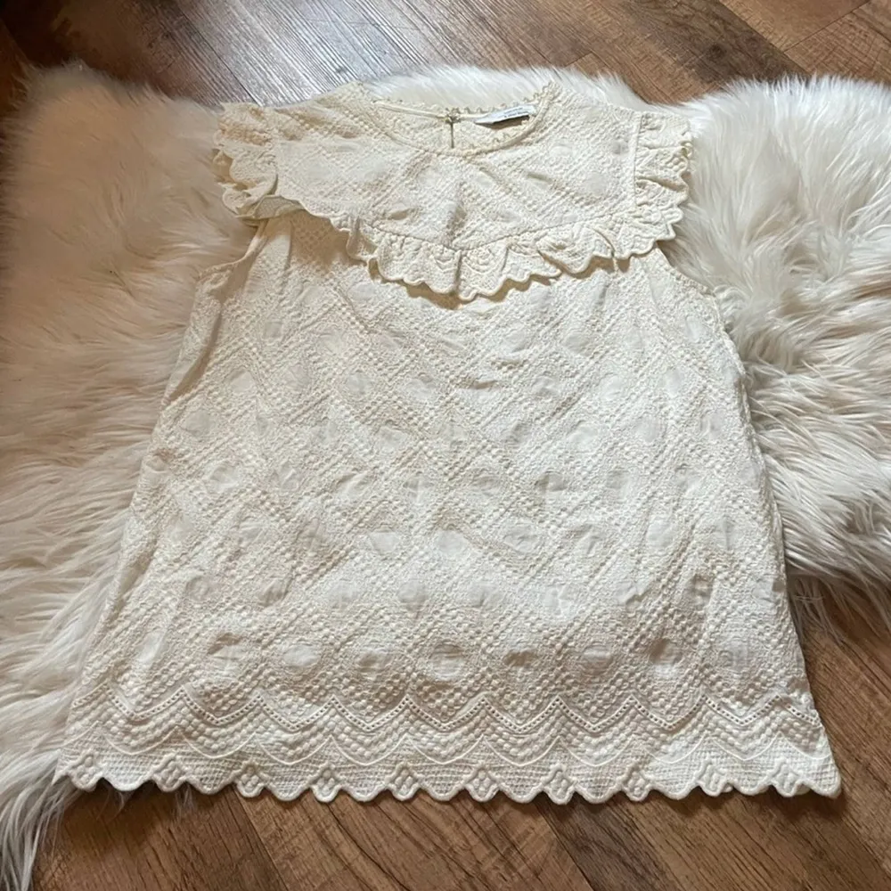 & Other Stories Frilled Sleeveless Top - Image 2