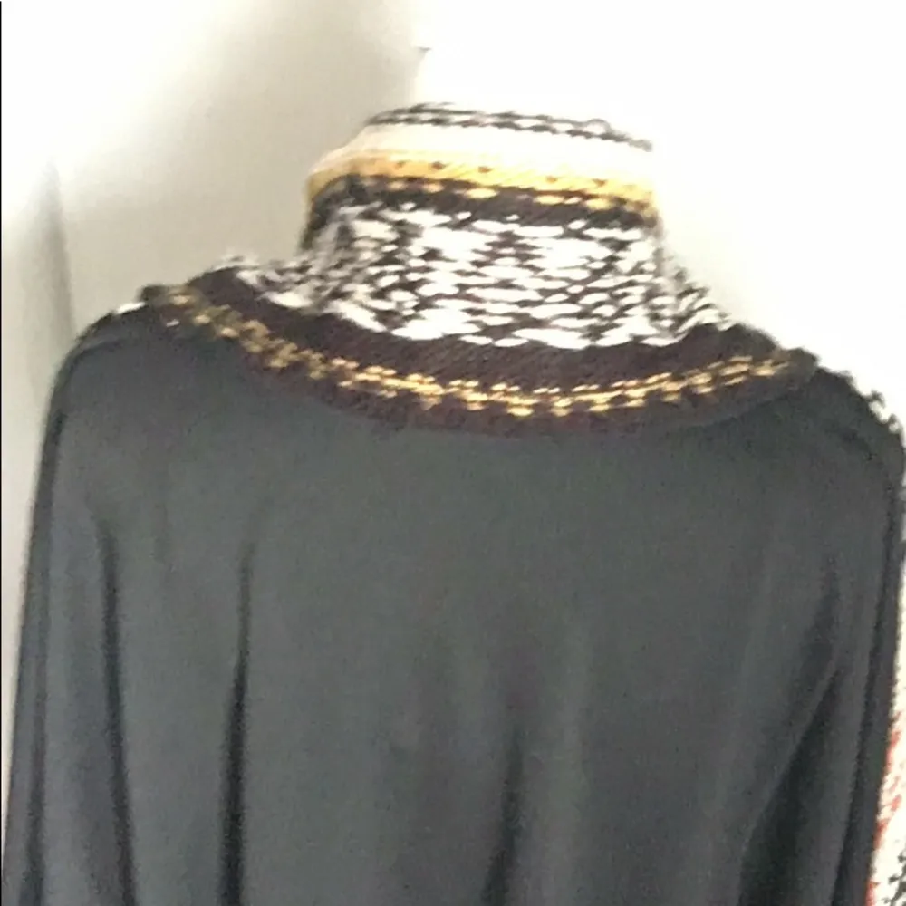 Love Stitch Women’s Open Front Chunky Knit Western Inspired Print Long Sweater - Image 7