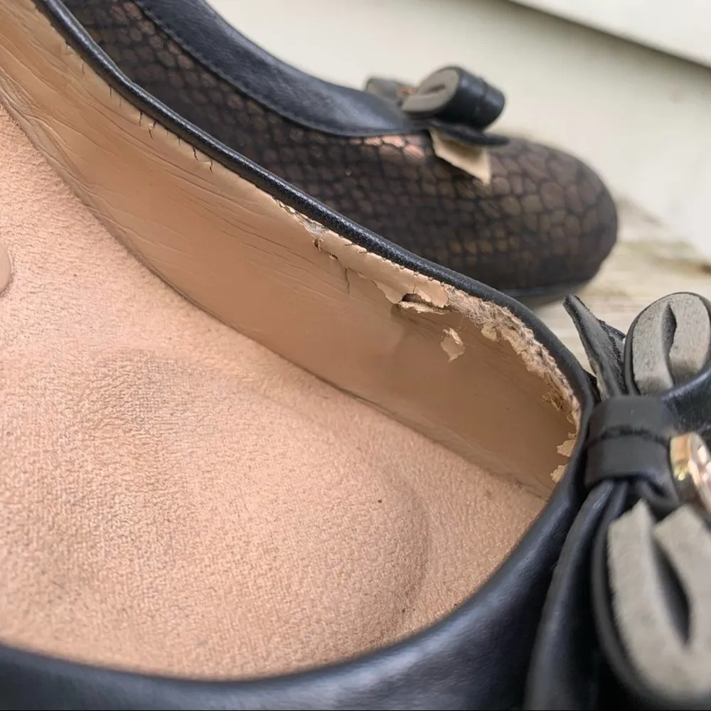 Naturalizer Maizie 11 Wide bronze/black snakeskin heels - Image 2