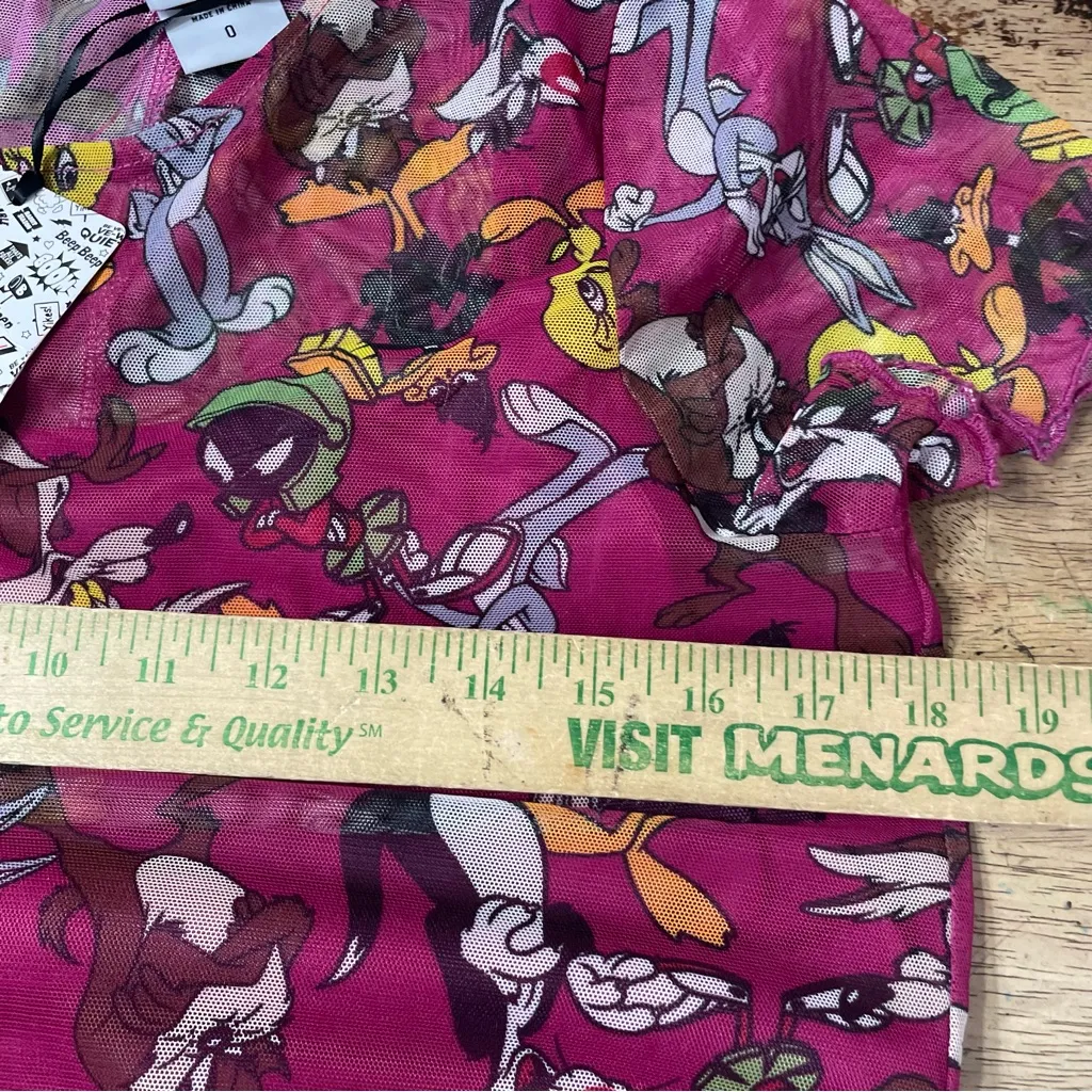 Torrid Warner Bros Looney Tunes‎ T-Shirt Mini Mesh Yoke Dress size 0X - Image 8