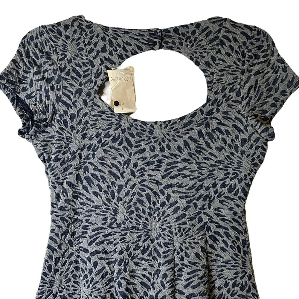 Anthropologie Deletta Floral Caledonia Dress Blue Gray NWT‎ Size Medium - Image 10