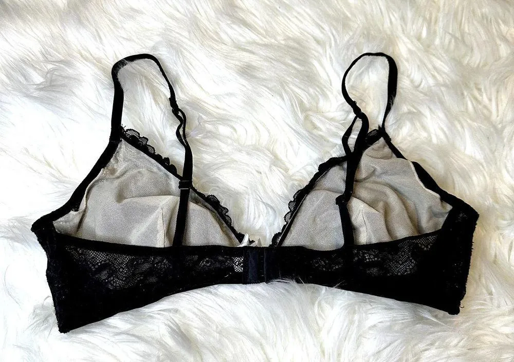 Samantha Chang Black Lace Bra Sz L Size L - Image 2