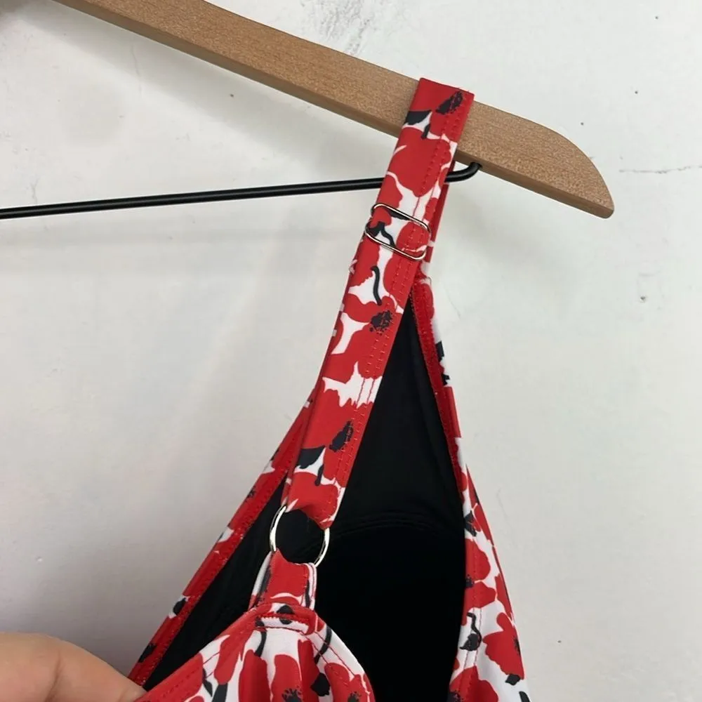 Perona Swimsuit swim dress re/white/black size 26W Red - Image 5