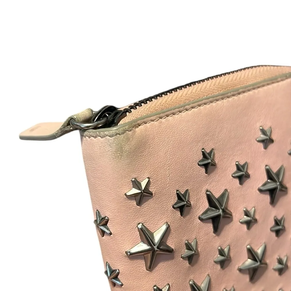 Jimmy Choo Authentic Star-Studded Light Pink Wallet - Image 16