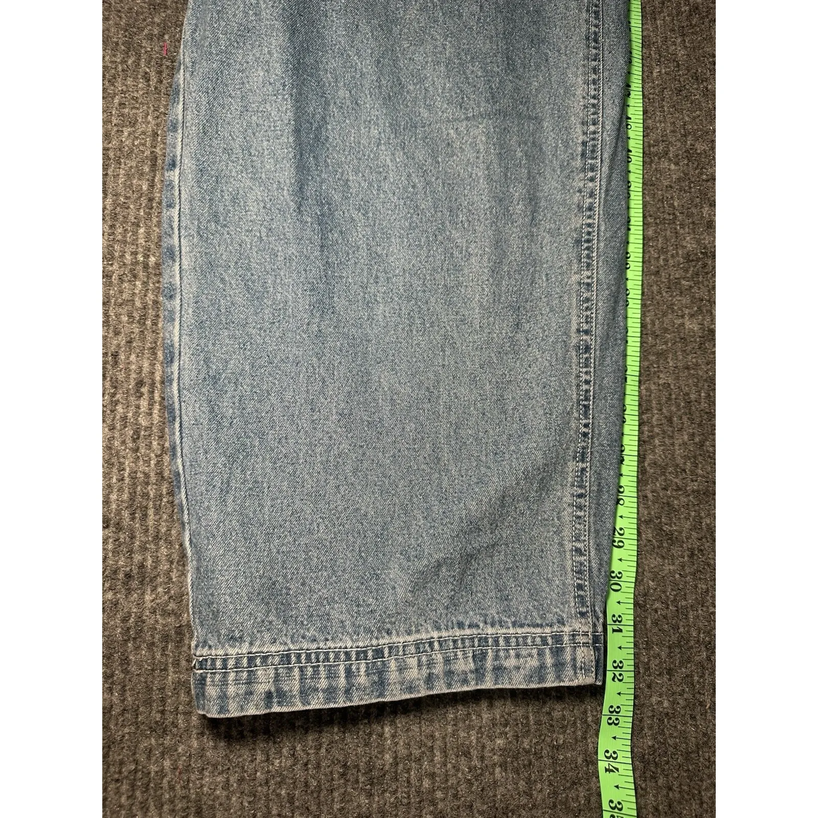 Carolina Blues Vintage 90s Denim Overalls Size Medium‎ Retro Classic Artsy Style - Image 6