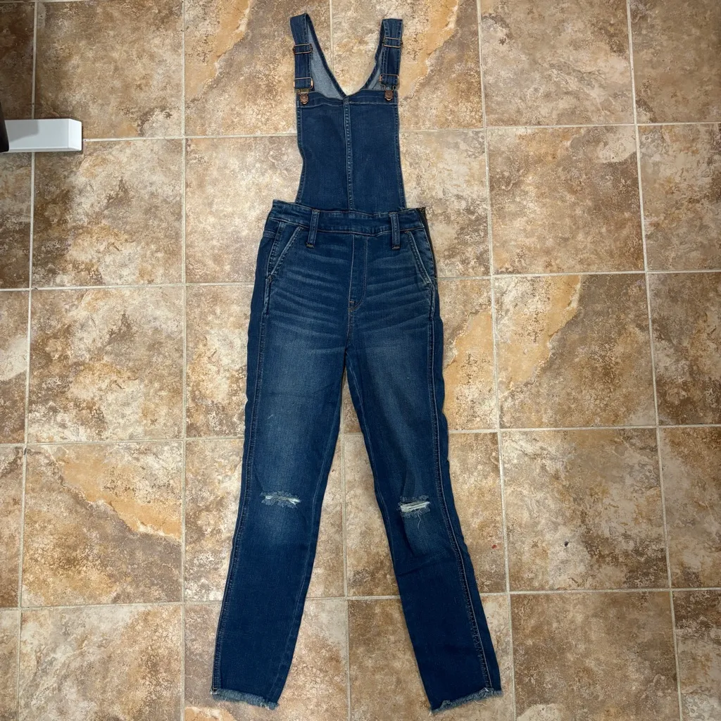 Madewell High-waisted Straight Leg Overalls XXS - Image 2