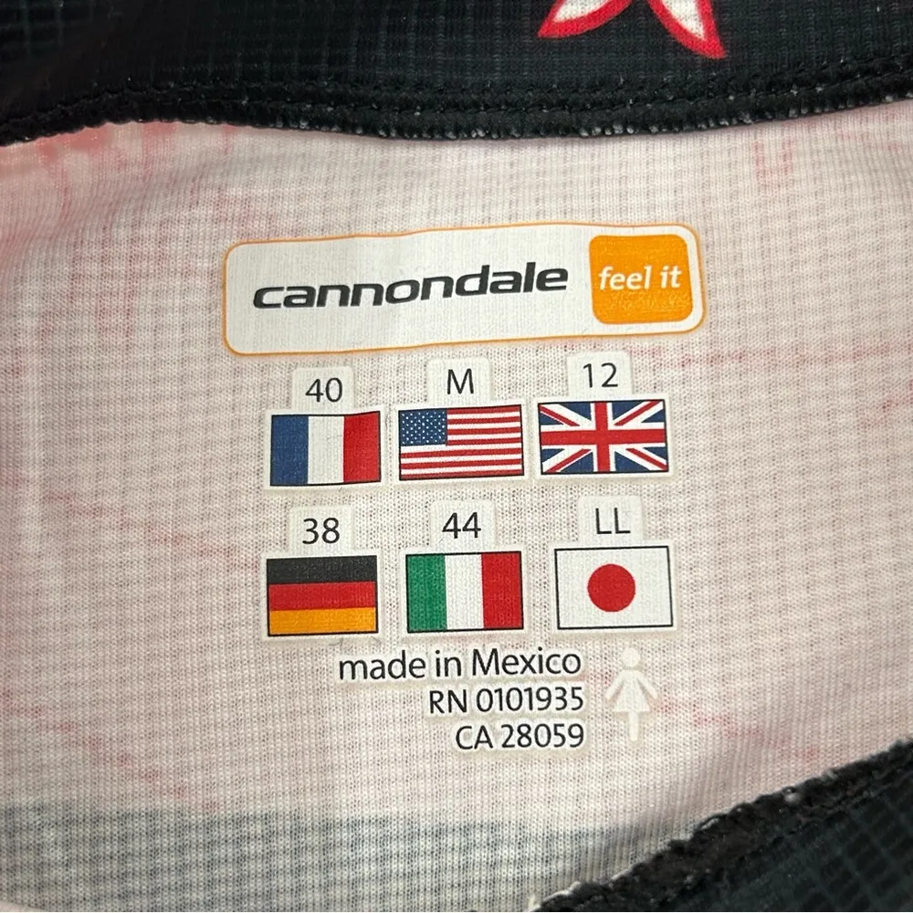 OP Girls Learn To Ride Bicycle Cycling Red Black 1/2 Zip Jersey Shirt Women’s M - Image 4