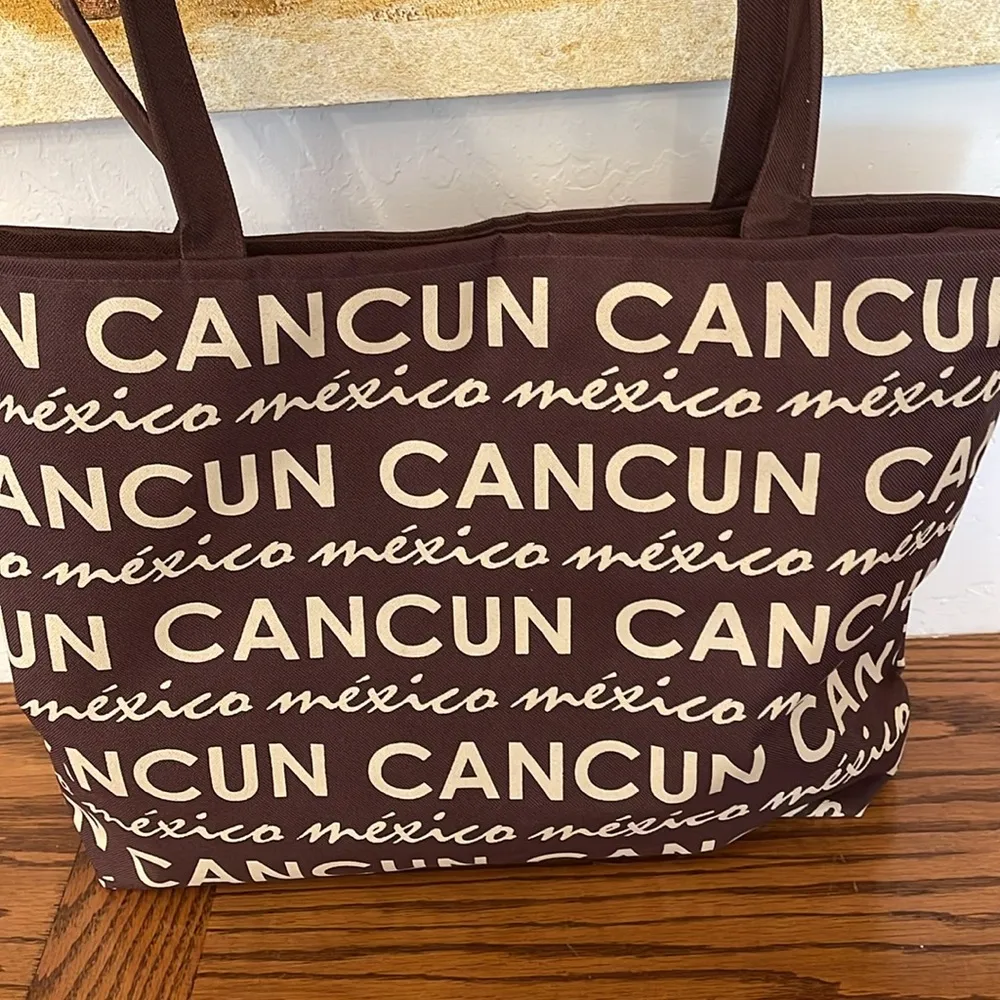 Brown Cancun Tote Bag - Image 3