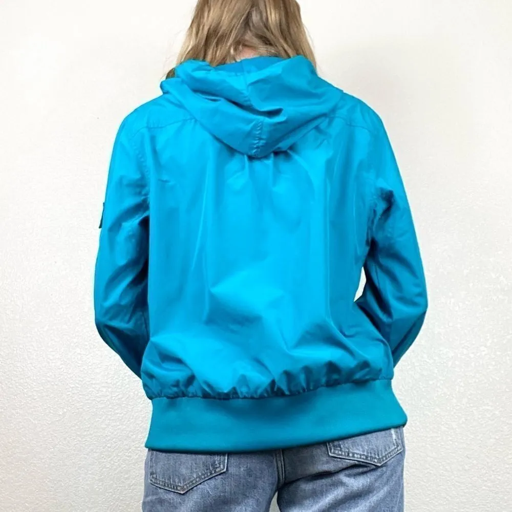 Fila Aqua Blue Half Zip Windbreaker Pullover Jacket - Image 3
