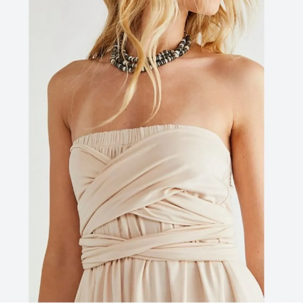 Free People NEW  Beach Redondo Multi Way Romper Size Large NWT - Image 2