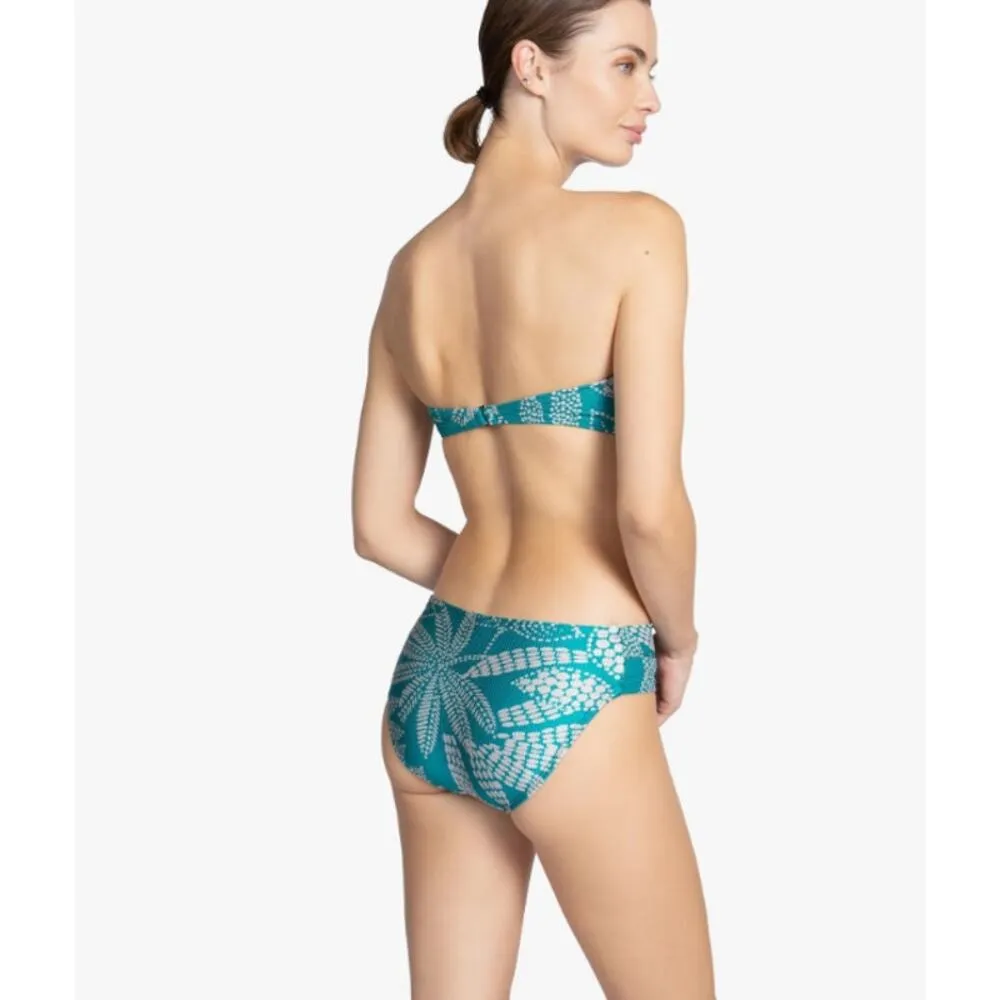 Robin Piccone Romy Twist Bikini Bottoms Ocean Size Medium NEW - Image 3