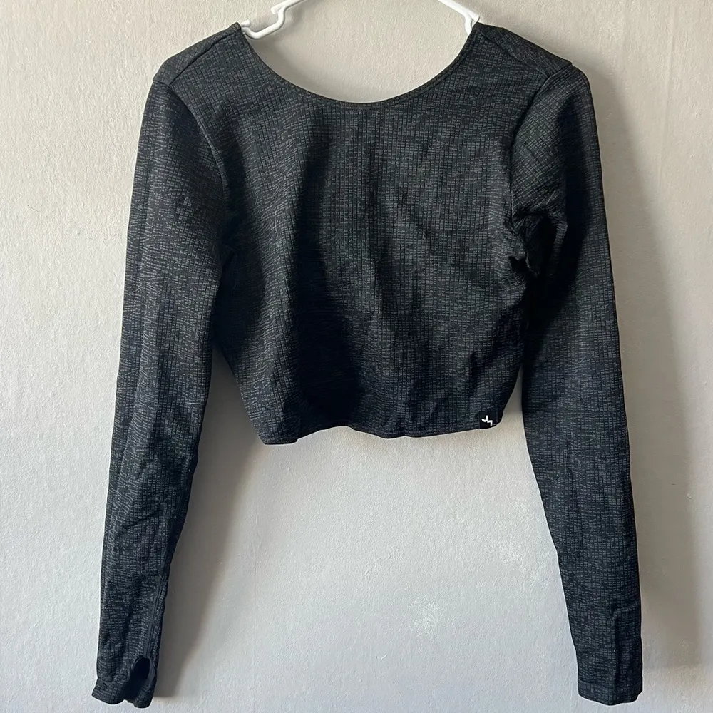 Black and Grey 2 piece matching workout set Size Large - Image 5