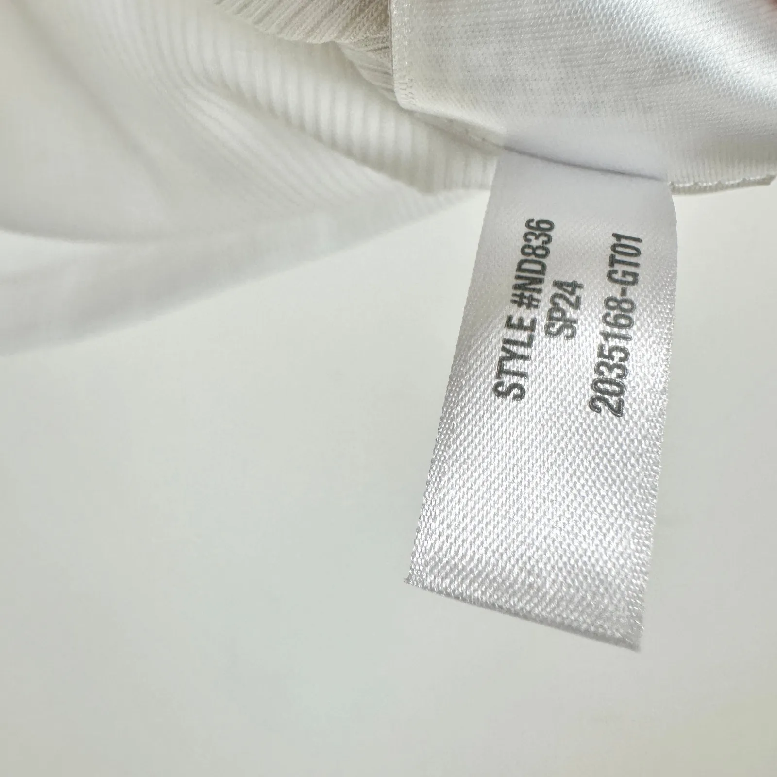 Madewell Supima Rib Tee Shirt Crewneck Basics Stretch Minimalist White L NWT - Image 6