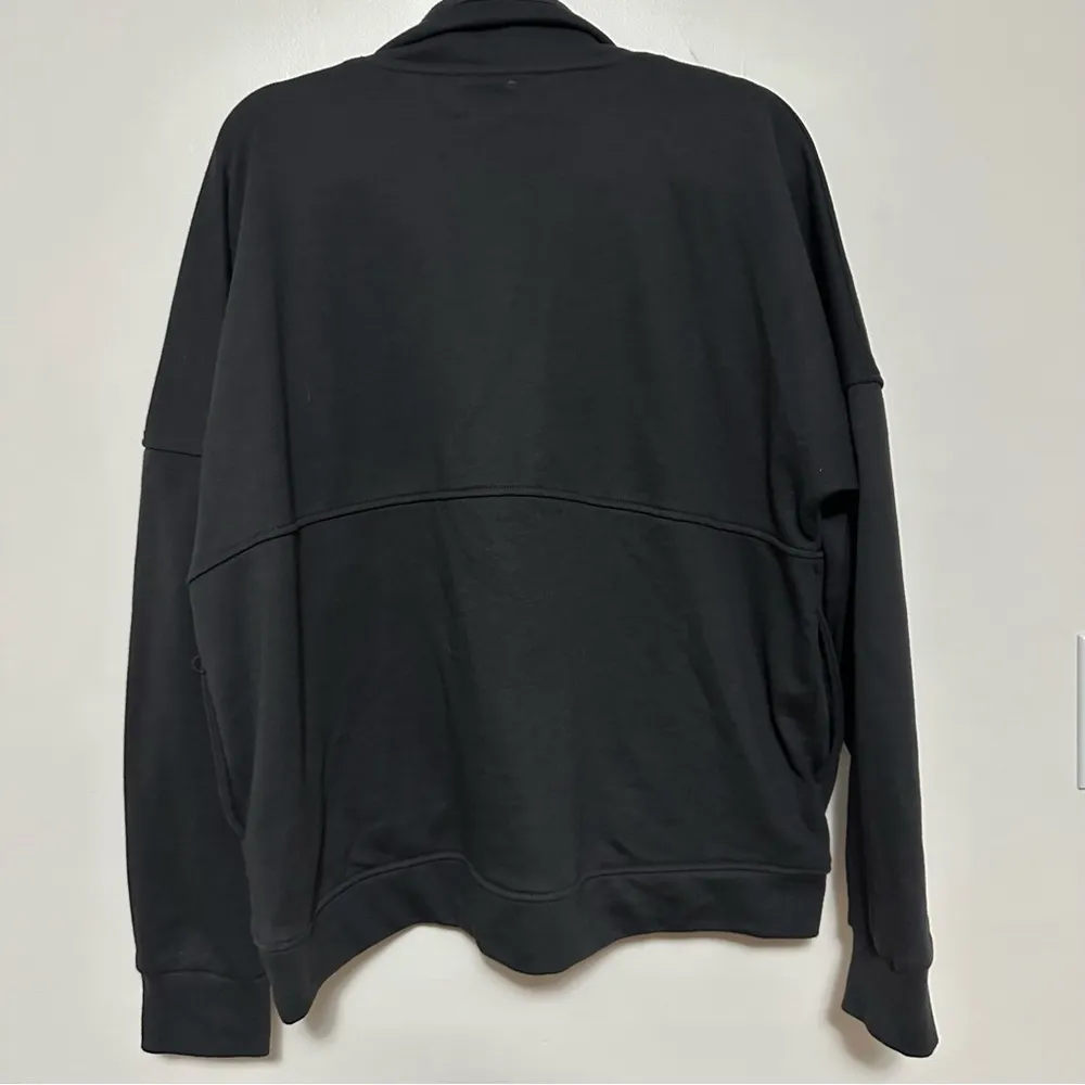 Anthropologie WILO the label Bella 1/2 zip in vintage black Size L - Image 3