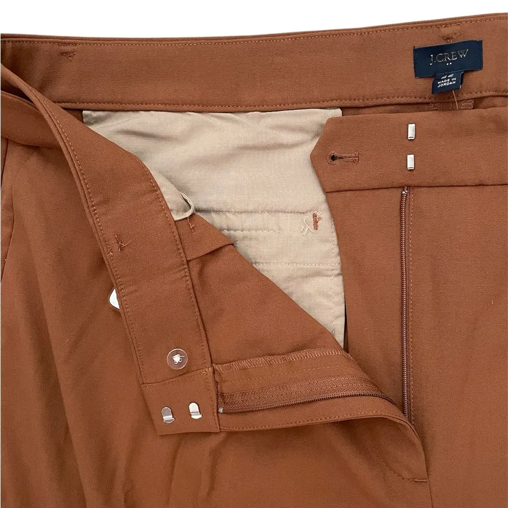 J Crew Factory Belted Straight-Leg Trouser Pant Size 22 in Vintage Brandy - Image 6