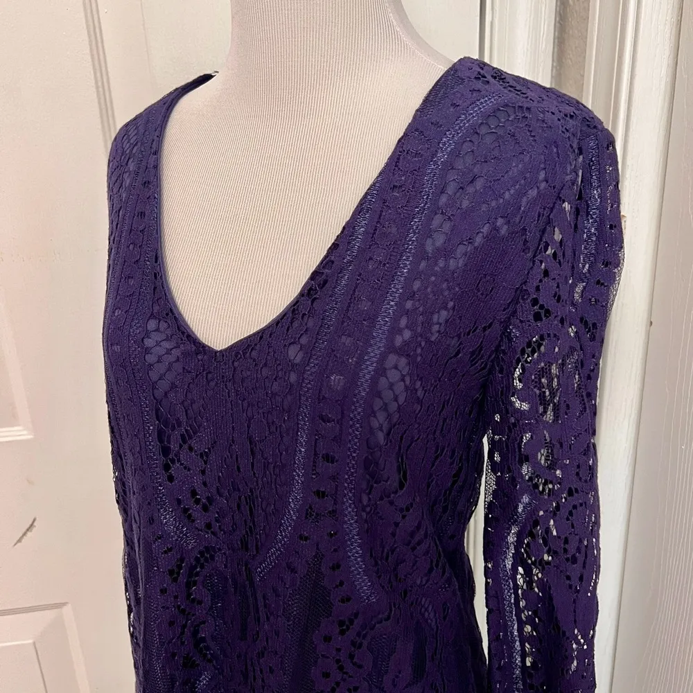 Francescas Lace Overlay Party Dress - Image 3
