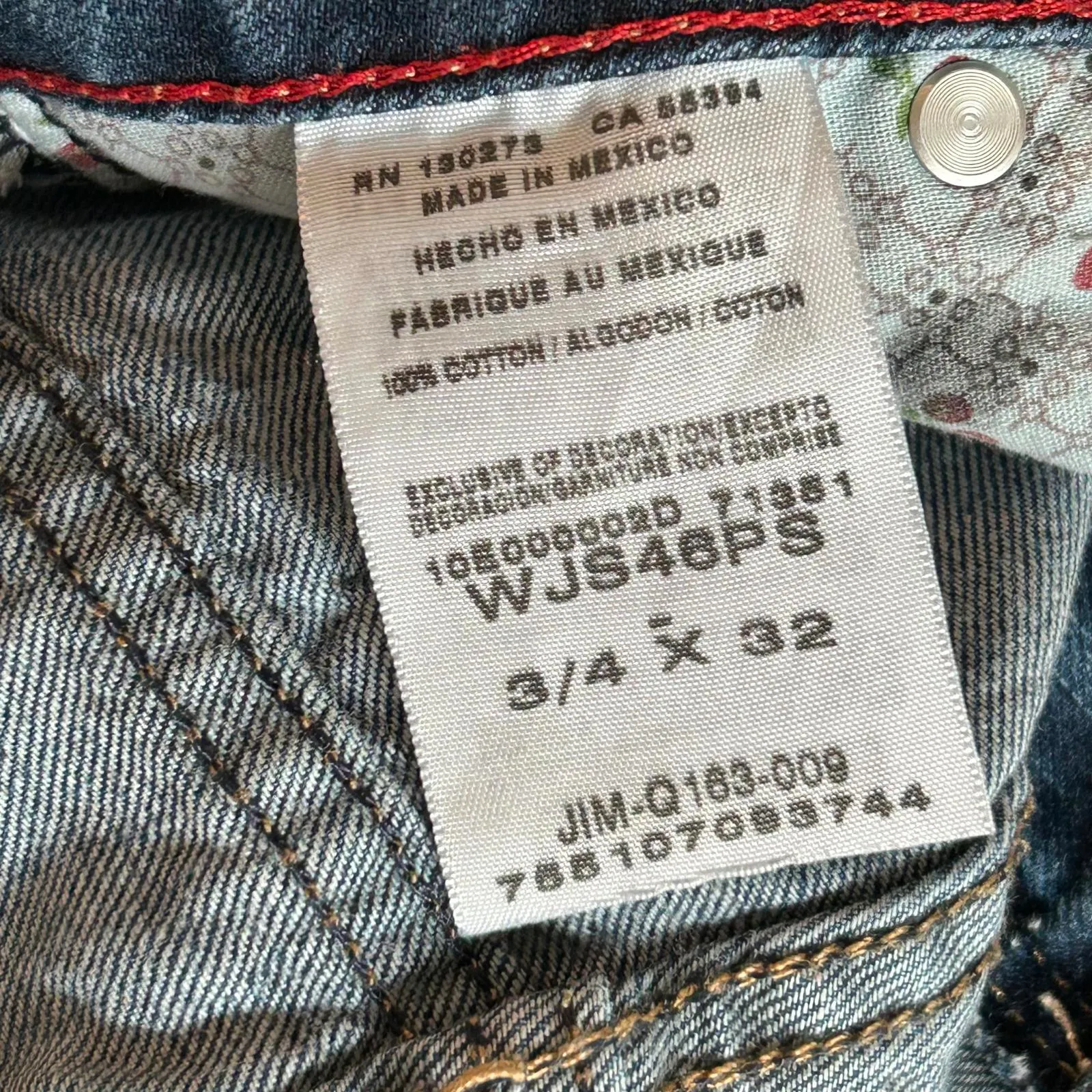 Wrangler Womens Twisted X Jeans Jackson Low Rise, Size 3/4 x 32 - Image 6